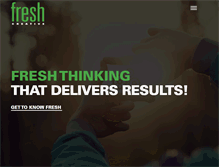 Tablet Screenshot of freshcreativeinc.com